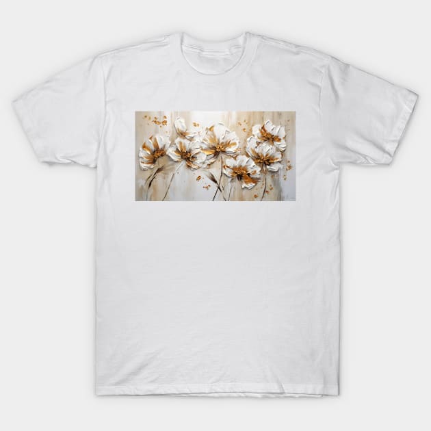 3D flowers - creamy and textured painting T-Shirt by redwitchart